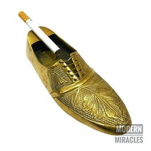 Shoe Shiny Brass Ashtray Marine Nautical Engraved Smoking Ash Tray Decor Gift - $28.74