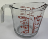 Vintage Anchor Hocking Fire-King 2 Cup Measuring Cup #498 Red Lettering ... - £13.17 GBP