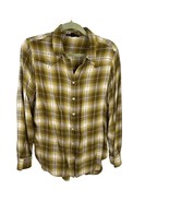 Jane and Delancey Women&#39;s Plaid Snap-Front Western Shirt Green Size M - €21,12 EUR
