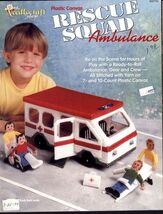 RESCUE SQUAD AMBULANCE Needlecraft Shop T. Smith * 1994  PLASTIC CANVAS ... - $9.85
