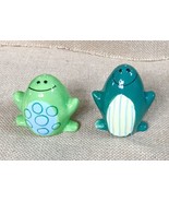 Kitschy Anthropomorphic Green Cactus Salt And Pepper Shaker Set - $6.93