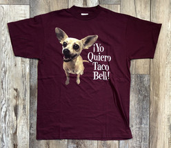 Vintage T-Shirt Yo Quiero Taco Bell! Chihuahua -Red - Red Tail - Size Large - £62.27 GBP