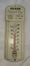 Baron Equipment Corp 189 Morgan St Hartford Connecticut Metal Thermomete... - $46.74