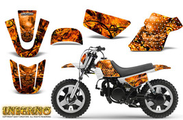 Yamaha PW50 Creatorx Graphics Kit Decals Inferno Orange - $108.85