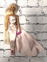 Mattel Barbie Doll Dated 1999 in Pink Evening Gown Dress Re-dressed Princess - £9.14 GBP