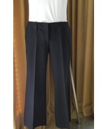 Michael Kors Collection Pants Cropped Leg Black Slacks Wool 8 mint Italy - $214.38 CAD