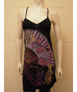 Christian Audigier Braided Spaghetti Tank Dress Rhinestones Black (S) NEW - $47.66 CAD