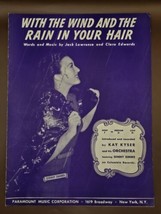 1930 Sheet Music &quot;With the Wind and the Rain in Your Hair&quot; Kay Kyser-Ginny Simms - $8.74