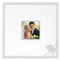 Lenox True Love Autograph Frame Wedding Guest Receptiom Picture Silver Heart NEW - £79.13 GBP