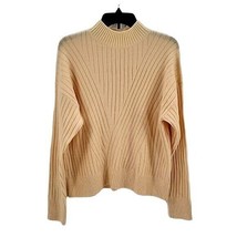 Sophie Rue ivory mockneck ribbed sweater new with tags Size M - £25.47 GBP