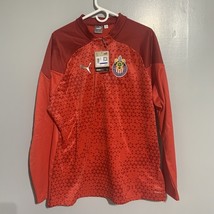 Puma Chivas Training Fleece Jacket Quarter Zip Red 2023-24 Sz XL  773622-04 - $67.76