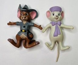Rescue Rangers Jake &amp; Bianca Bendable Figures Just Toys Vintage - $12.59