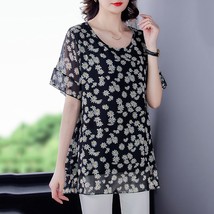 S shirts women blouse and top loose casual tops tunic 2022 fashion blouses short sleeve thumb200