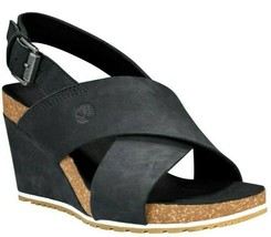 Women&#39;s Timberland Capri Sunset X-BAND Wedge Sandals, TB0A1WN6 015 Black M Sizes - £79.05 GBP