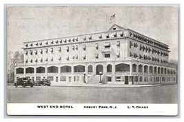 West End Hotel Asbury Park New Jersey NJ UNP Unused DB Postcard V11 - $4.03