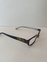 COACH Willow HC 5007 9047 Satin Blue Rectangle Eyeglasses Frames 50-16 135 - $27.83