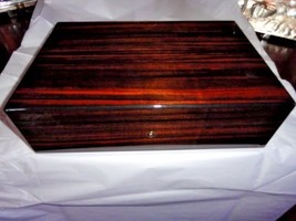 Elie Bleu Macassar Ebony Humidor 110 ct Made in France NIB - £2,609.21 GBP