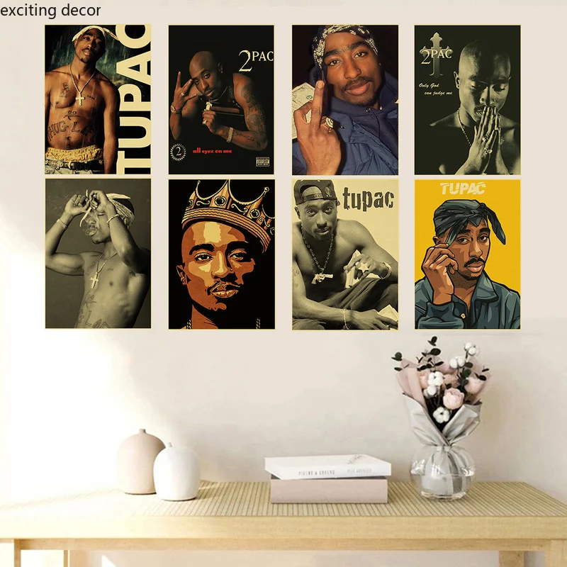 Game Fun Play Toys Hip Hop Singer Tupac Poster Print Posters Rapper 2PAC Kraft P - £23.18 GBP