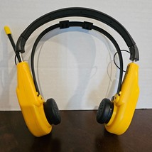 Radio Shack Sports Headphones Portable Radio Yellow FMAM 12-916 - VIDEO - £22.68 GBP