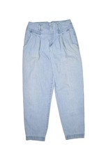 Liz Claiborne LizWear Jeans Womens 14 Light Wash Denim Pleated High Wais... - £28.04 GBP