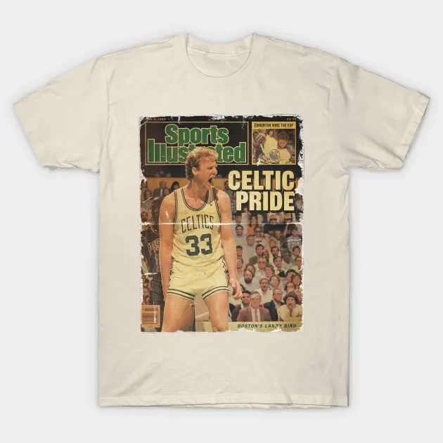 Larry Bird Pride  Vintage Cover Style T-Shirt - $310.79 MXN