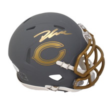 D&#39;Andre Swift Autographed Chicago Bears Slate Speed Mini Helmet JSA Witnessed - £91.73 GBP