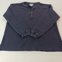 Montana Blue 4-Button Men’s Faded Blue Cotton Sweatshirt Long Sleeve Siz... - €10,66 EUR
