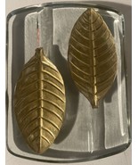 Vintage Gold Leaves Glass Cigar Holder MCM - $122.06 CAD