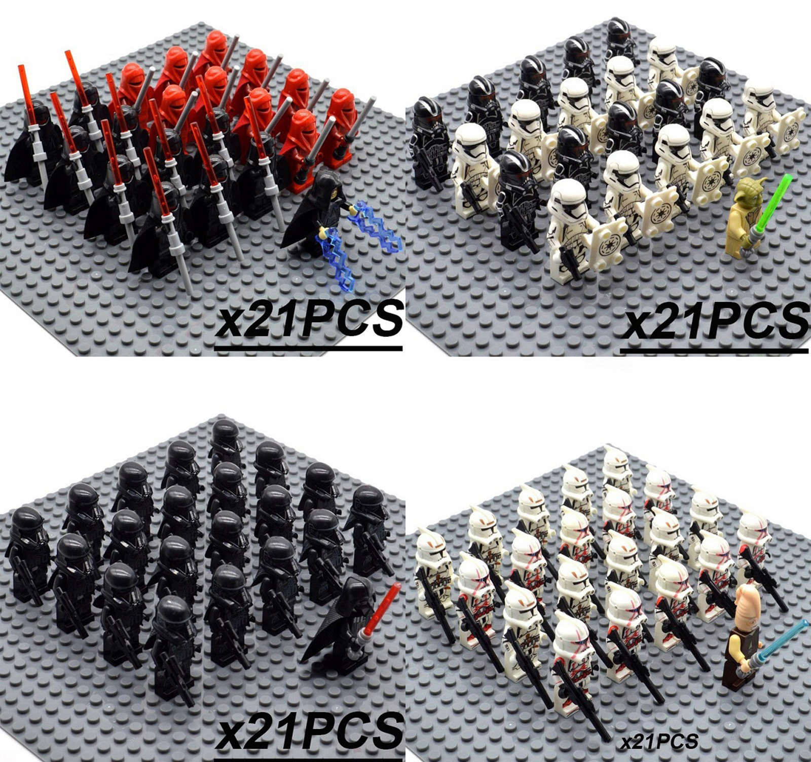 42pcs Star Wars Custom Clone Troopers Legion Collection Minifigures