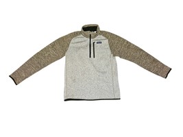 Patagonia Better Sweater Men’s Sz M Bleached Stone 1/4 Zip Fleece Pullover - $31.36