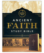 CSB Ancient Faith Study Bible, Church Fathers Commentary, Brown Cloth Ha... - €80,22 EUR