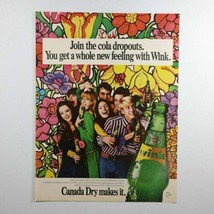 Vtg Canada Dry Wink Soda Chequers Scotch Whiskey Print Ad - £10.68 GBP