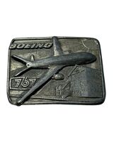 Boeing 767 Aircraft 80s 1982 Roll Out Belt Buckle "THE RED BARN" Siskiyo... - $29.88