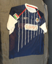 Vintage Reebok Authentic Club Deportivo Guadalajara Blue Bimbo Soccer Jersey 2XL - £19.04 GBP