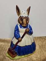 Royal Doulton Clean Sweep Bunnykins Figurine DB006 Vintage 1972 - $45.77
