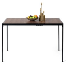 Dining Table Rectangular 47.2 Inch, Functional Table Lightweight For Sma... - $118.99