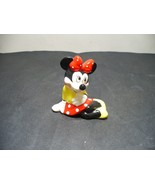 Minnie Mouse Salt/Pepper Shaker Ceramic Painted 3 Inches Tall 3 Inches Wide - $8.49