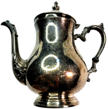International Silver Co Antique Tea Coffee Pot Vintage Patina 8.5 Inch Tall - £31.96 GBP