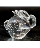 Vintage Solid Crystal Bunny Rabbit Paperweight 3&quot; Tall - £19.45 GBP