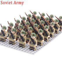 24pcs/Lot WW2 Military Soldiers Building Blocks Weapons Action Figures T... - £28.76 GBP
