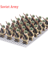 24pcs/Lot WW2 Military Soldiers Building Blocks Weapons Action Figures T... - £28.35 GBP
