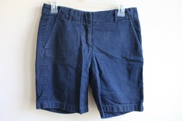 J. Crew 2 Navy Blue Broken-In Chino Shorts 100% Cotton 10445  - £16.43 GBP