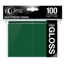 Eclipse Standard Deck Gloss Sleeves 100pcs - Forest Green - $30.48
