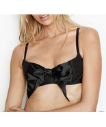 New Victoria’s Secret DREAM ANGELS Wicked Unlined Uplift Bra 38DD Black Bow - $32.23 CAD