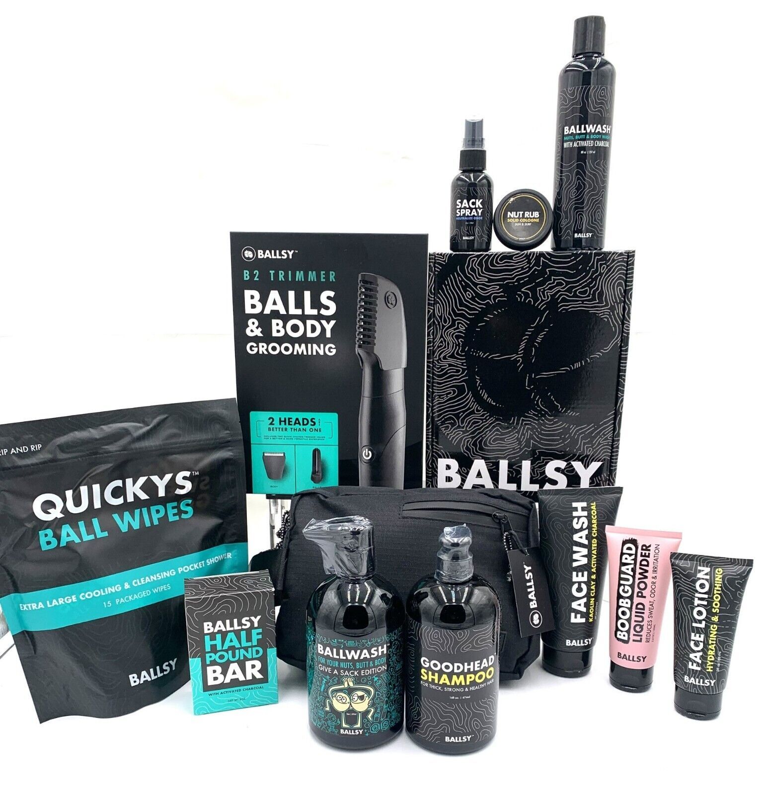 Ballsy B2 Trimmer Bundle, Sack Pack, GoodHead, Give A Sack, Boobguard