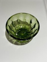 Vintage Dark Green Depression Glass Salad Bowl Uranium - £9.24 GBP