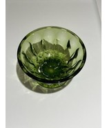Vintage Dark Green Depression Glass Salad Bowl Uranium - $11.57