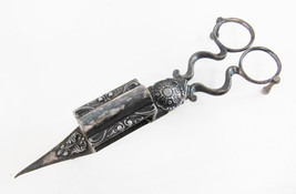 Beautiful Ornate Vintage Victorian Edwardian Candle Trimmer Snuffer Scissors - £39.56 GBP
