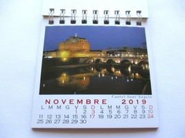 Calendar Roma 2019 Souvenir Made In Italy 12 Photos 3.25 X 3.25 Inches #5 - £8.69 GBP