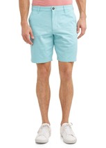 George Men&#39;s Casual Flat Front Shorts Size 44 Turquoise   9&quot; Inseam NEW - £11.41 GBP